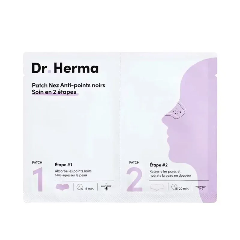 Dr Herma Patch Nez Anti-points noirs Soin en 2 étapes - Univers Pharmacie