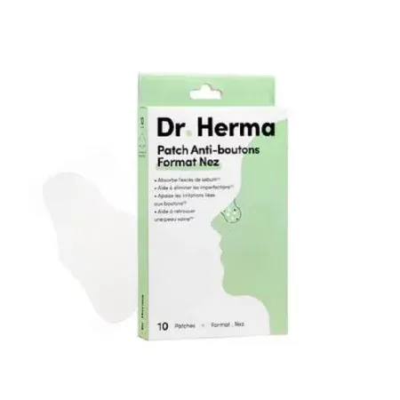 Dr Herma Patchs Anti-boutons Format Nez X10 - Univers Pharmacie