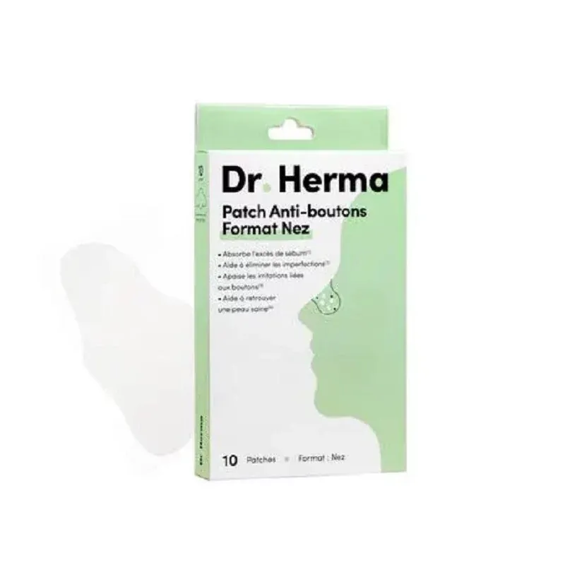 Dr Herma Patchs Anti-boutons Format Nez X10 - Univers Pharmacie