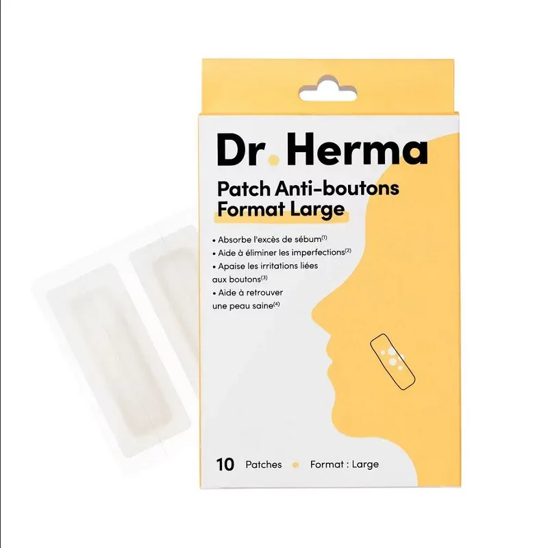Dr Herma Patchs Anti-bouton Format Large X10 - Univers Pharmacie