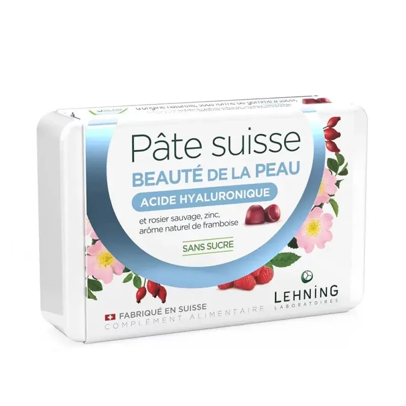 Lehning Pâte Suisse Beauté Acide Hyaluronique Sans Sucre 50g - Univers Pharmacie