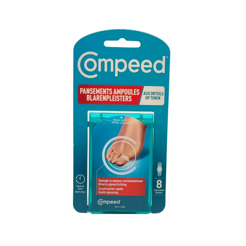 Compeed Pansements Ampoules aux Orteils X8 - Univers Pharmacie