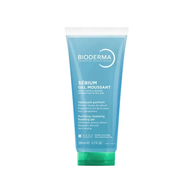 Bioderma Sébium Gel Moussant Nettoyant Purifiant 200ml - Univers Pharmacie