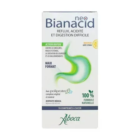 Aboca NeoBianacid Citron 70 comprimés à sucer - Univers Pharmacie
