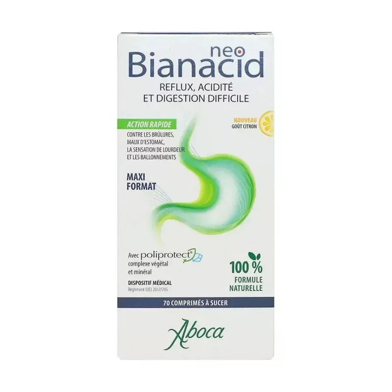 Aboca NeoBianacid Citron 70 comprimés à sucer - Univers Pharmacie
