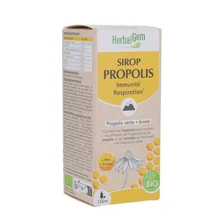 HerbalGem Sirop Propolis 150ml - Univers Pharmacie