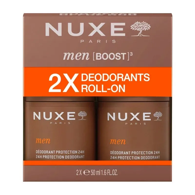 Nuxe Men [Boost]3 Déodorant Bille Protection 24h 2X50ml - Univers Pharmacie