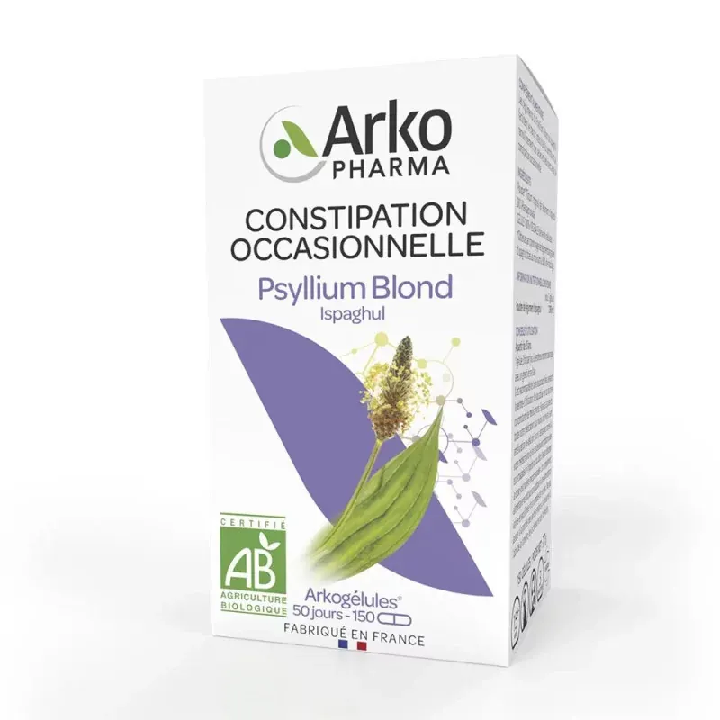 Arkopharma Arkogélules Constipation Occasionnelle Psyllium Blond 150 gélules - Univers Pharmacie