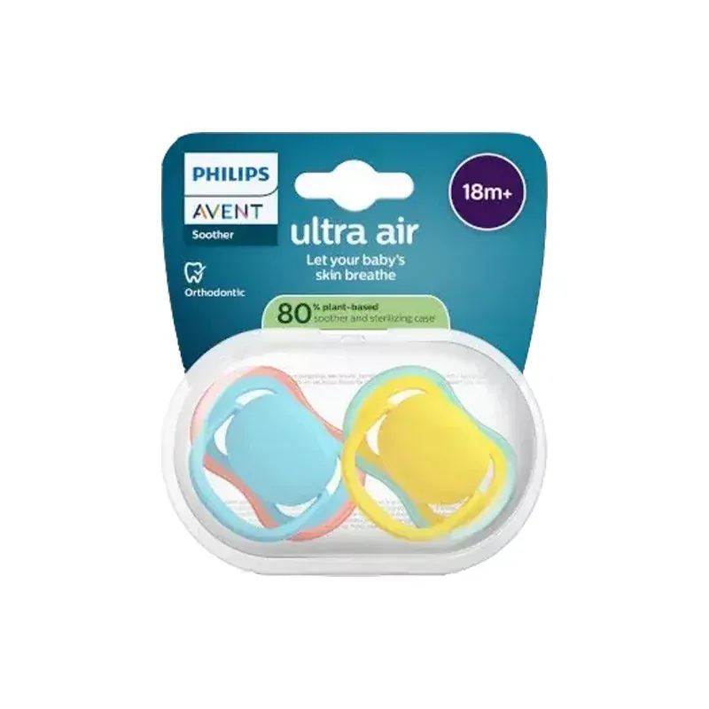 Philips Avent Ultra Air 18m+ Couleurs Unies bleu/jaune/rouge X2 - Univers Pharmacie