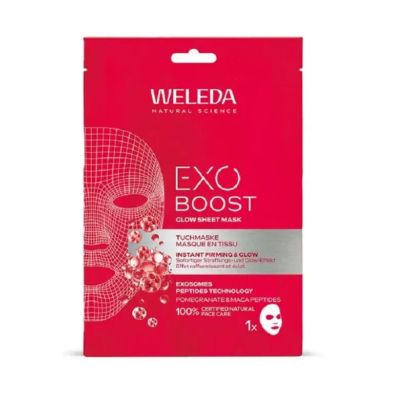Weleda Exo Boost Glow Sheet Mask Masque en Tissu 20ml - Univers Pharmacie