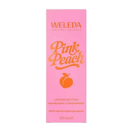 Weleda Pink Peach Crème Mains Édition Limitée 50ml - Univers Pharmacie