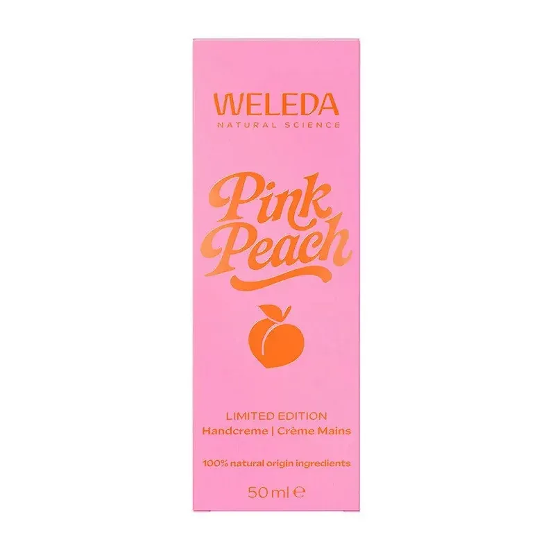 Weleda Pink Peach Crème Mains Édition Limitée 50ml - Univers Pharmacie