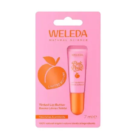 Weleda Pink Peach Baume Lèvres Teinté 7ml - Univers Pharmacie