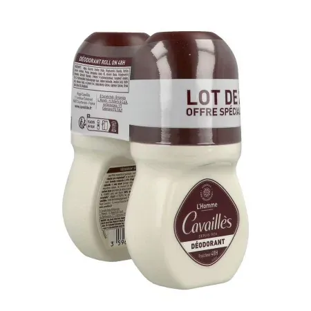Cavaillès L'Homme Déodorant Fraîcheur 48h 2x50ml - Univers Pharmacie