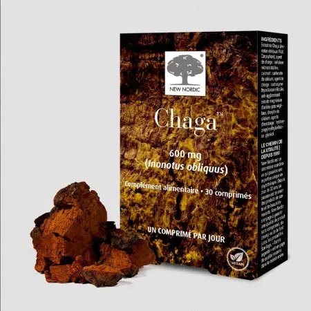 New Nordic Chaga 600mg 30 comprimés