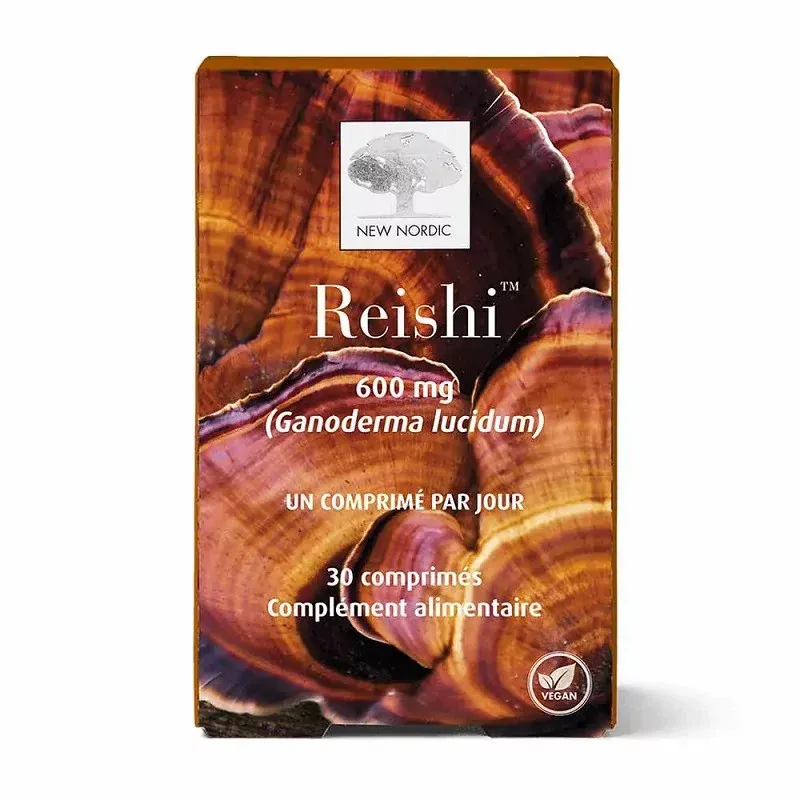 New Nordic Reishi 600mg 30 comprimés
