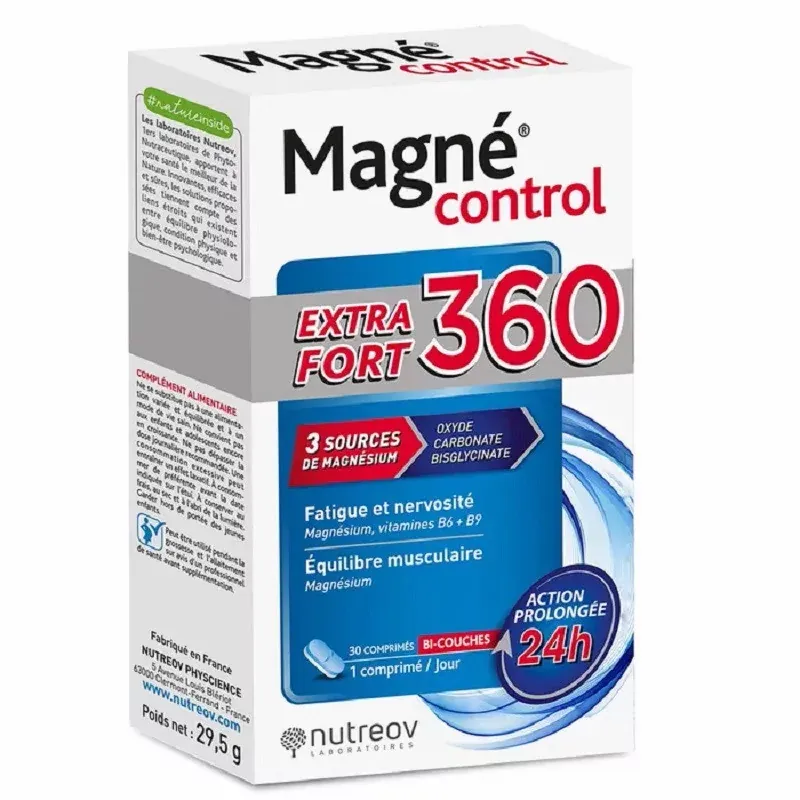Magné Control Extra Fort 360 30 comprimés bi-couches|Univers Pharmacie