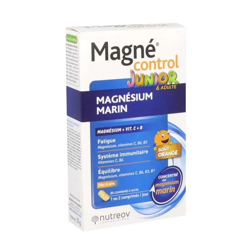 Magné Control Junior & Adulte Magnésium Marin 30 comprimés - Univers Pharmacie