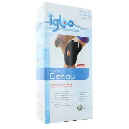 Igloo Attelle de Cryothérapie Compressive Genou packaging - Univers Pharmacie