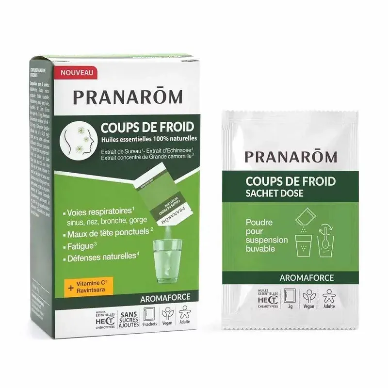 Pranarôm Aromaforce Coups de Froid 9 sachets - Univers Pharmacie
