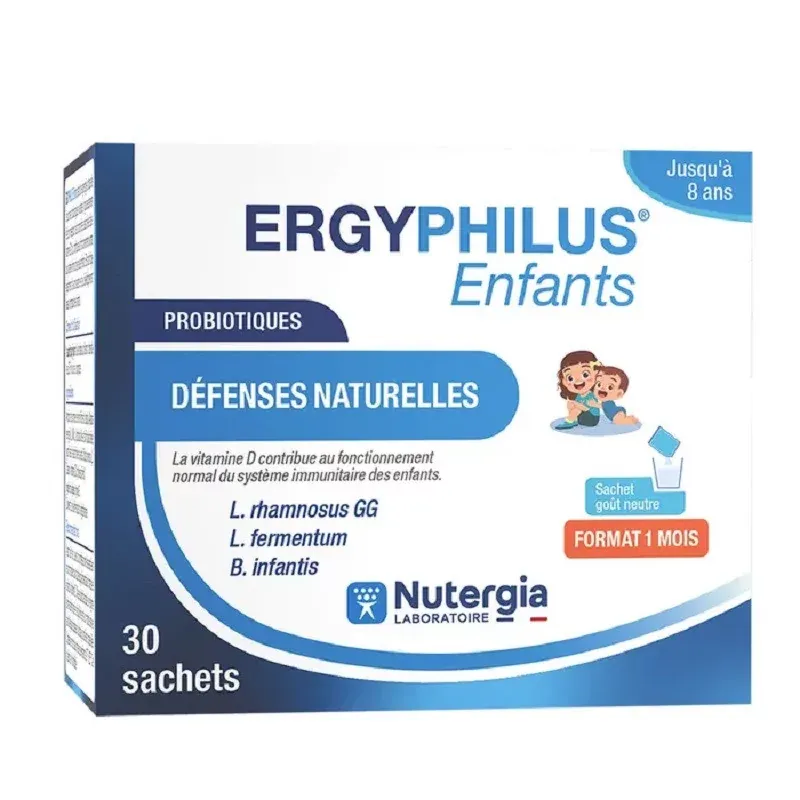 Ergyphilus Enfant Probiotiques Défenses Naturelles 30 sachets - Univers Pharmacie