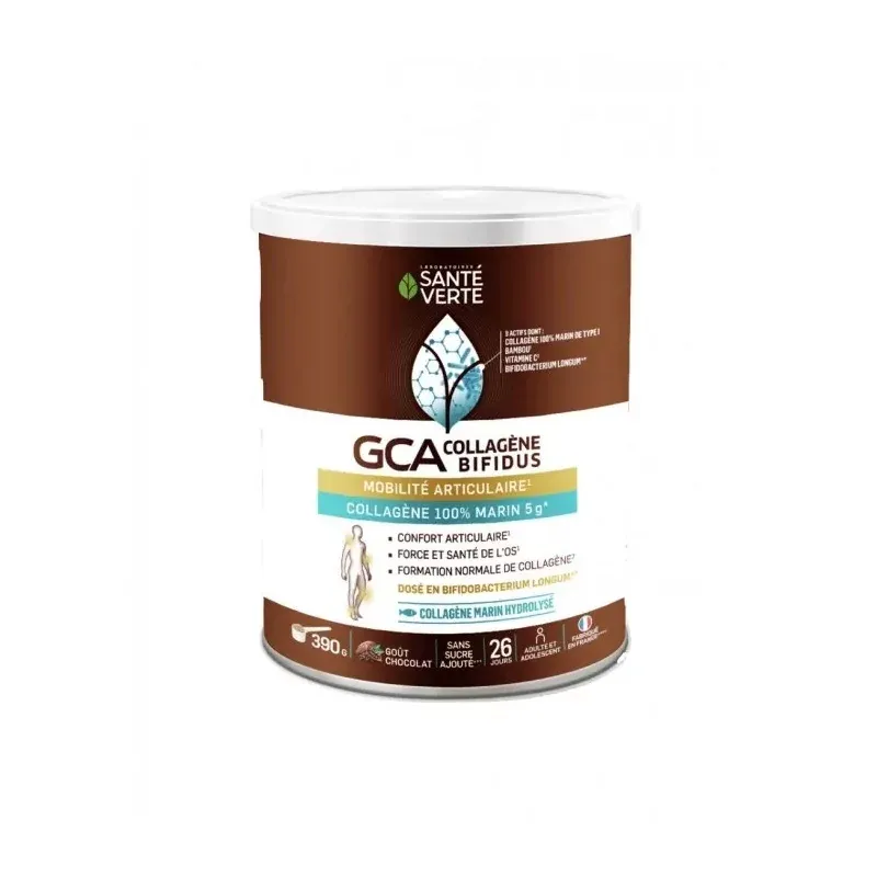 GCA Collagène Bifidus Goût Chocolat 390g - Univers Pharmacie
