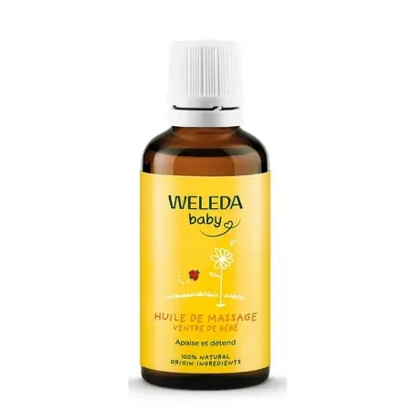 Weleda Bébé Huile de Massage Ventre de Bébé 50ml - Univers Pharmacie