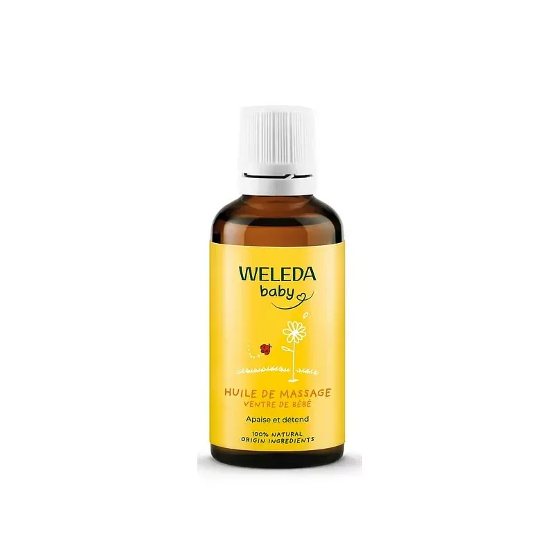 Weleda Bébé Huile de Massage Ventre de Bébé 50ml - Univers Pharmacie