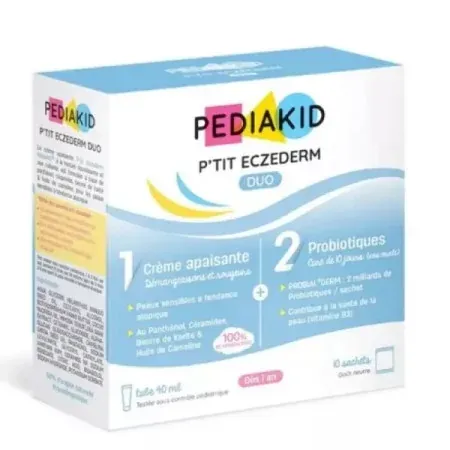 Pediakid P'tit Eczederm Duo tube de 40ml + 10 sachets - Univers Pharmacie