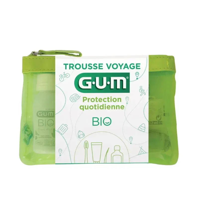 GUM Trousse Voyage Protection Quotidienne Bio - Univers Pharmacie