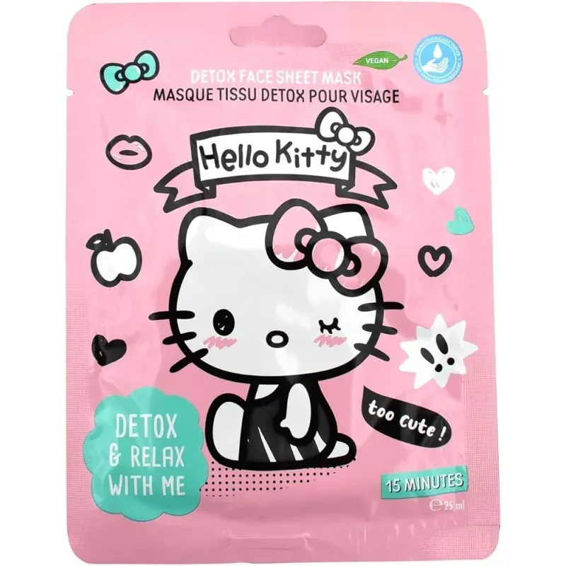 Take Care Hello Kitty Masque Tissu Détox Visage 25ml - Univers Pharmacie