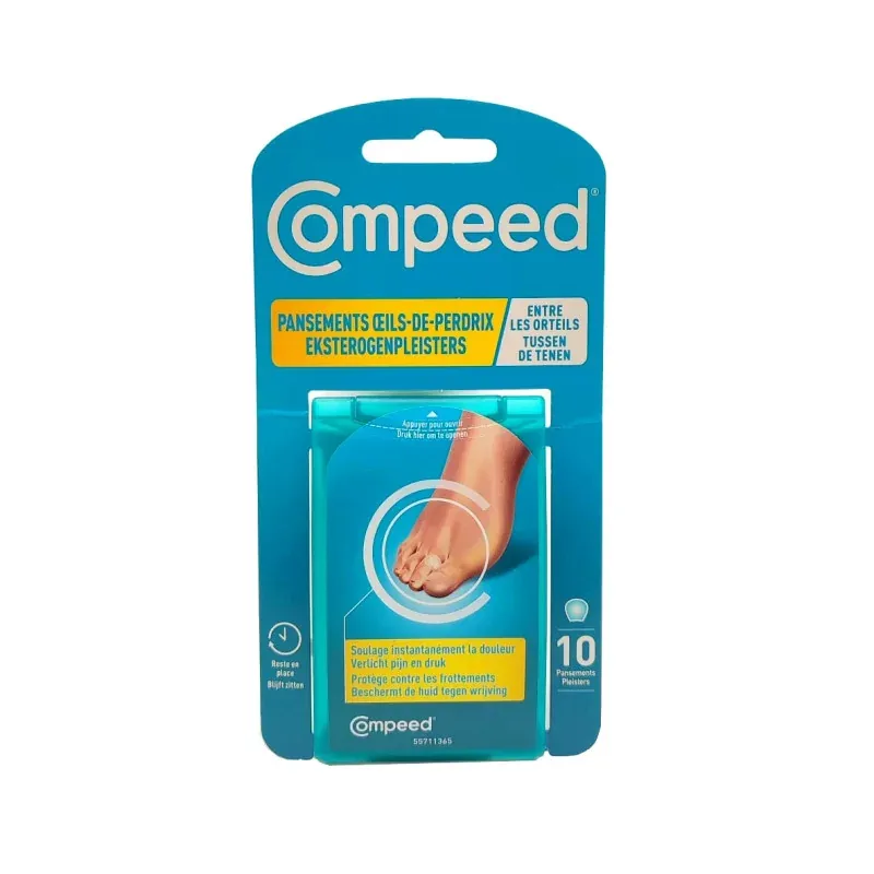 Compeed Pansements Oeil-de-Perdrix Entre les Orteils X10 - Univers Pharmacie