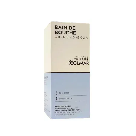 Pharmacie Centre Colmar Bain de Bouche Chlorhexidine 0,2% 200ml - Univers Pharmacie