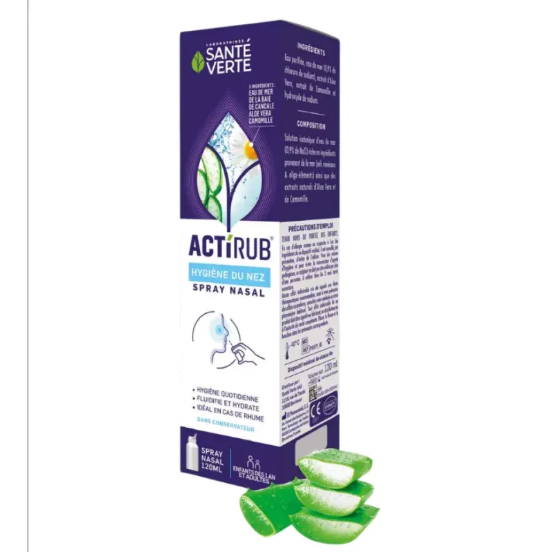 Actirub Hygiène du Nez Spray Nasal 120ml - Univers Pharmacie