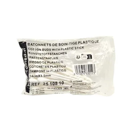 Comed Batônnets de Soin-tige Plastique 14cmX3,5mm X50 - Univers Pharmacie