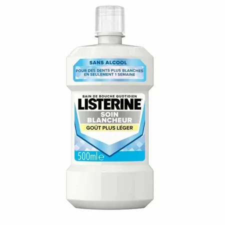 Listerine Soin Blancheur Goût Plus Léger Bain de Bouche 500ml