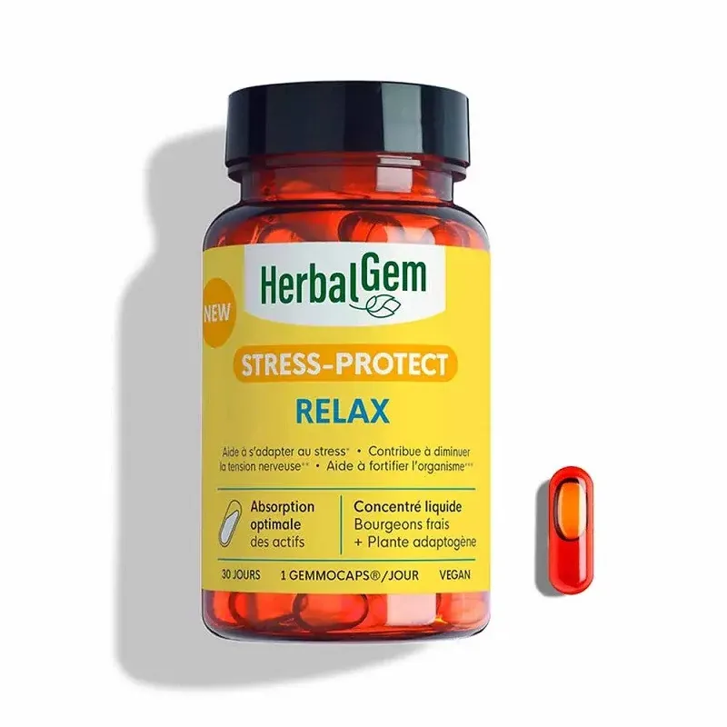 HerbalGem Stress-Protect Relax 30 gélules - Univers Pharmacie
