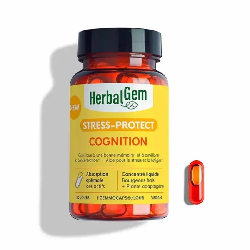 HerbalGem Stress-Protect Cognition 30 gélules - Univers Pharmacie