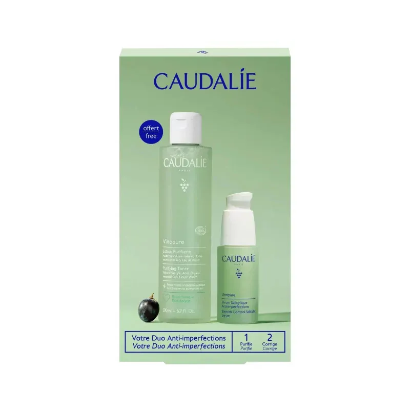 Caudalie Coffret Vinopure Sérum + Lotion Purifiante - Univers Pharmacie