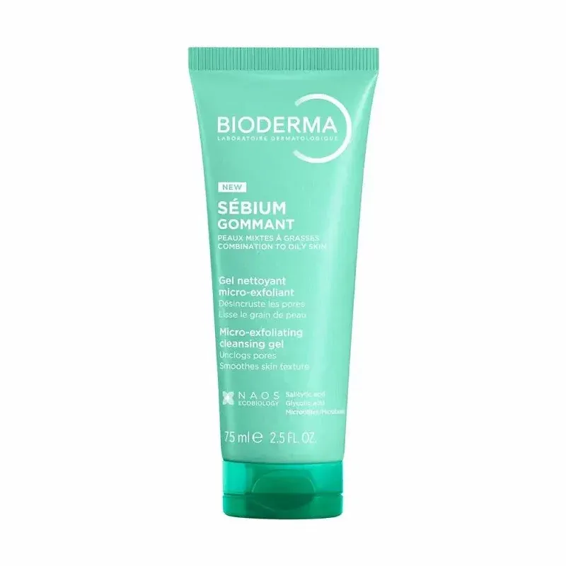 Bioderma Sébium Gommant Gel Nettoyant Micro-exfoliant 75ml - Univers Pharmacie