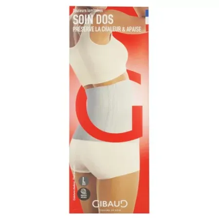 Gibaud Soin Dos Ceinture Chaleur H30cm Taille L Anthracite - Univers Pharmacie