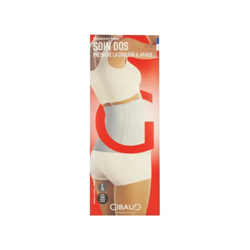 Gibaud Soin Dos Ceinture Chaleur H30cm Taille L Anthracite - Univers Pharmacie