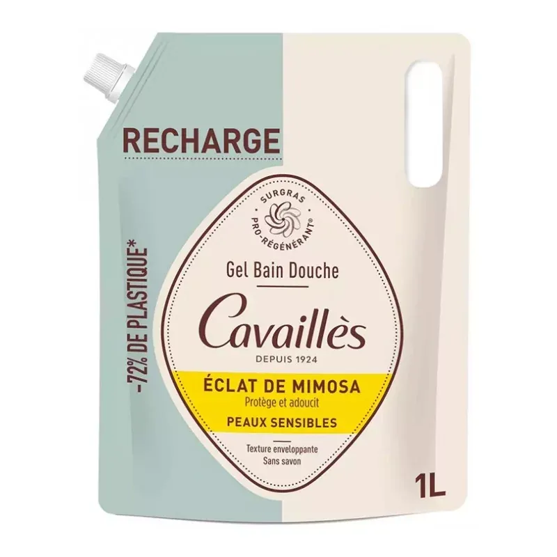 Cavaillès Gel Bain Douche Eclat de Mimosa Recharge 1L - Univers Pharmacie
