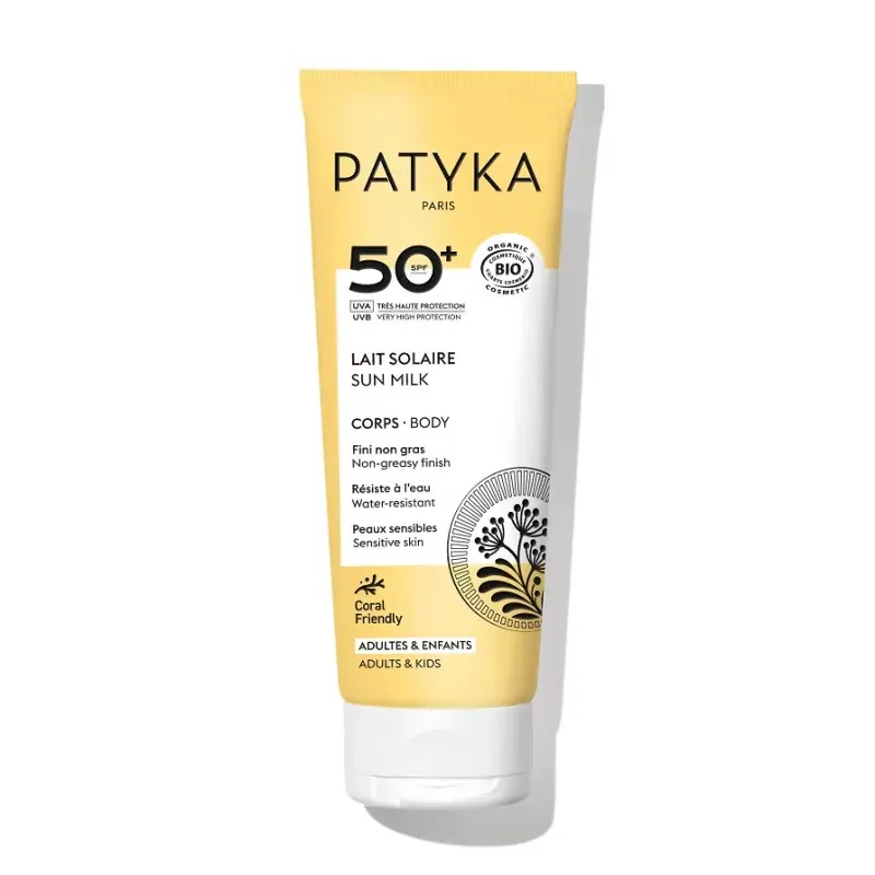 Patyka SPF50+ Lait Solaire Corps Bio 100ml - Univers Pharmacie