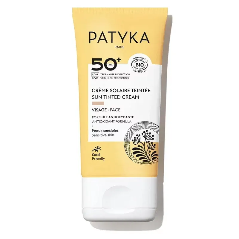 Patyka SPF50+ Crème Solaire Teintée Bio 40ml - Univers Pharmacie