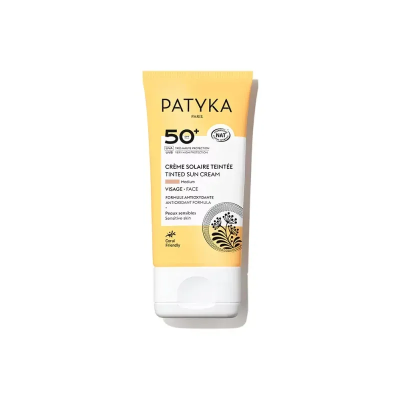 Patyka SPF50+ Crème Solaire Teintée Medium Bio 40ml - Univers Pharmacie