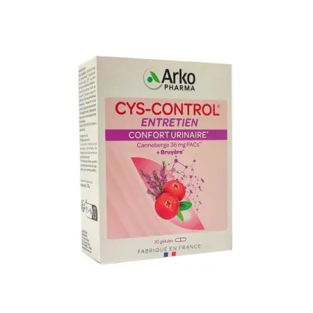 Arkopharma Cys-Control Entretien Confort Urinaire 20 gélules - Univers Pharmacie