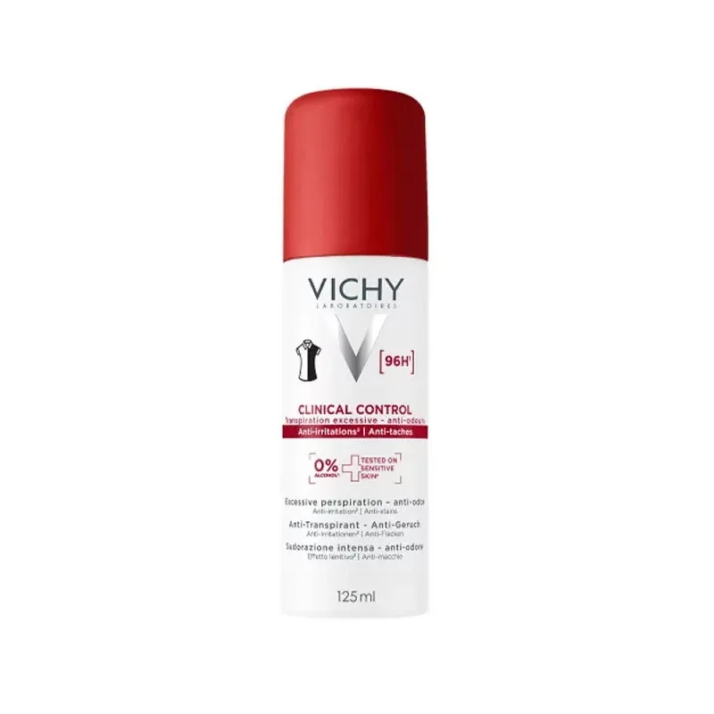 Vichy Clinical Control Anti-transpirant 96h Mixte 125ml - Univers Pharmacie