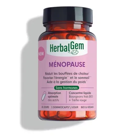 HerbalGem Ménopause Sans Hormones 30 capsules - Univers Pharmacie
