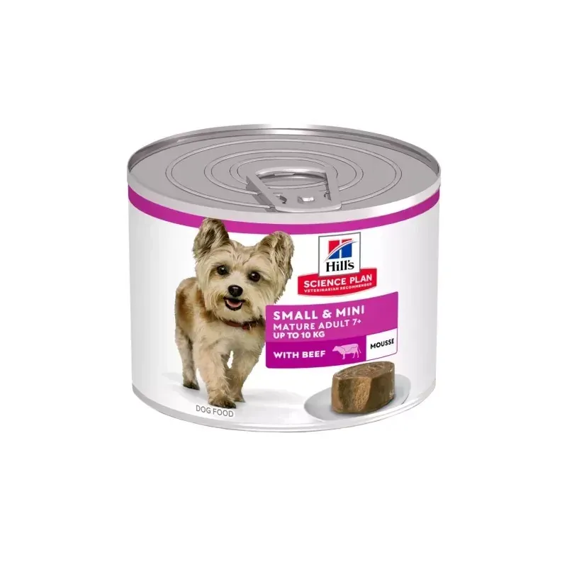 Hill's Science Plan Mousse Chien Mature Adult 7+ Small & Mini Boeuf 200g - Univers Pharmacie